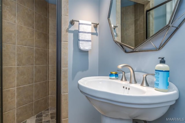 9533 Fendall Hall Cir, Montgomery, AL 36117 - bathroom with a sink and a stall shower