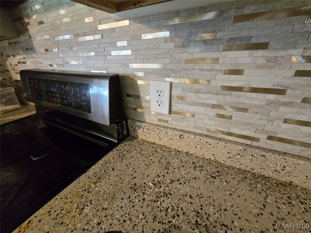room details featuring stainless steel electric range oven
