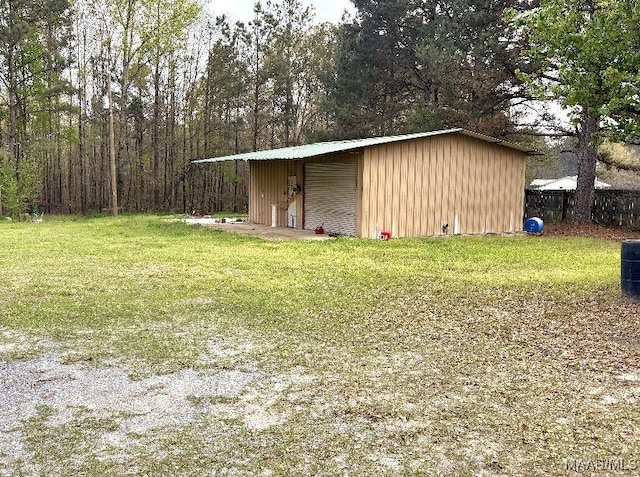 view of outbuilding with an outdoor structure