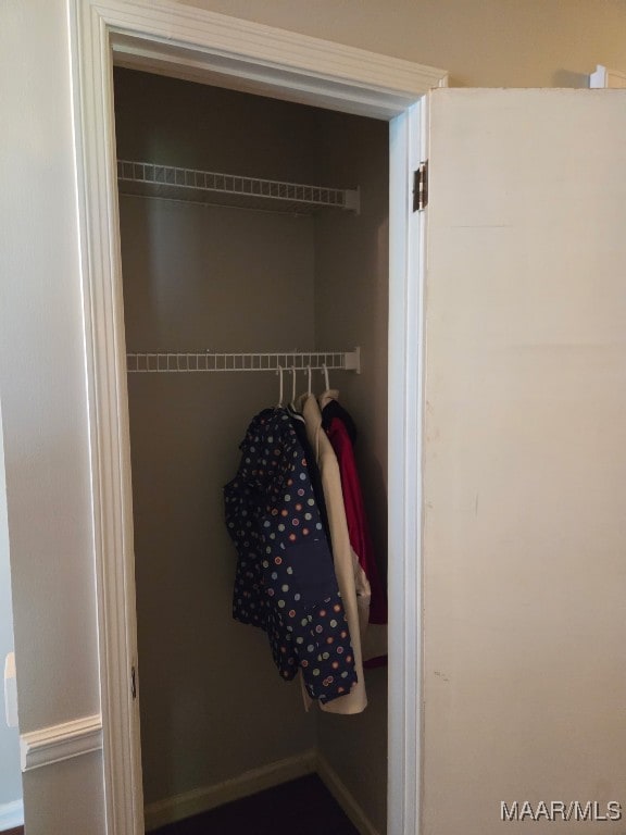 view of closet