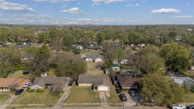 drone / aerial view with a residential view