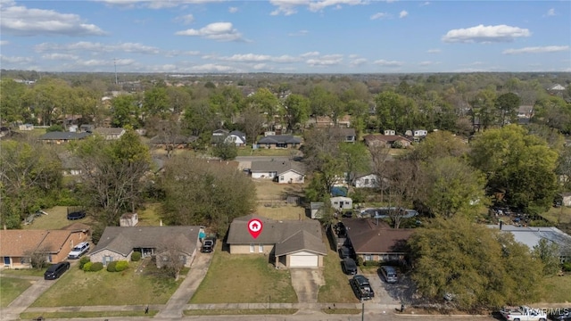 bird's eye view featuring a residential view