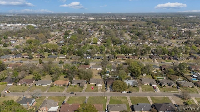 bird's eye view featuring a residential view