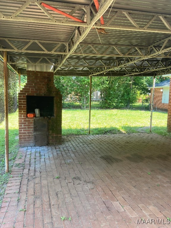 view of patio with a deck