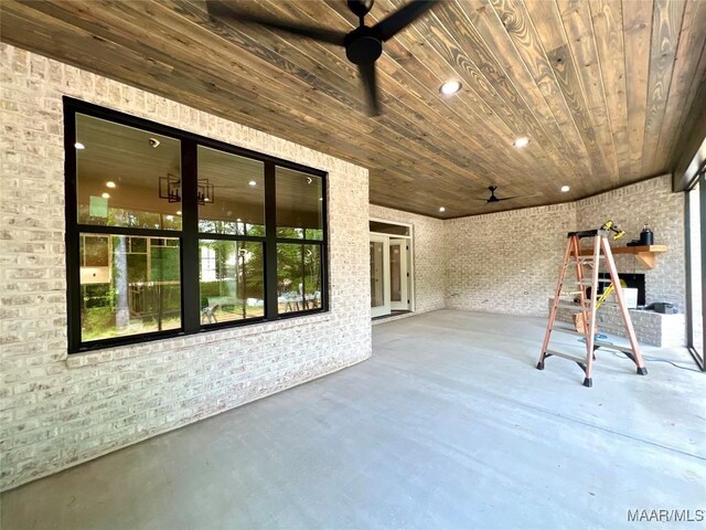 1150 Southern Hills Dr, Wetumpka, AL 36093 - view of patio with a ceiling fan
