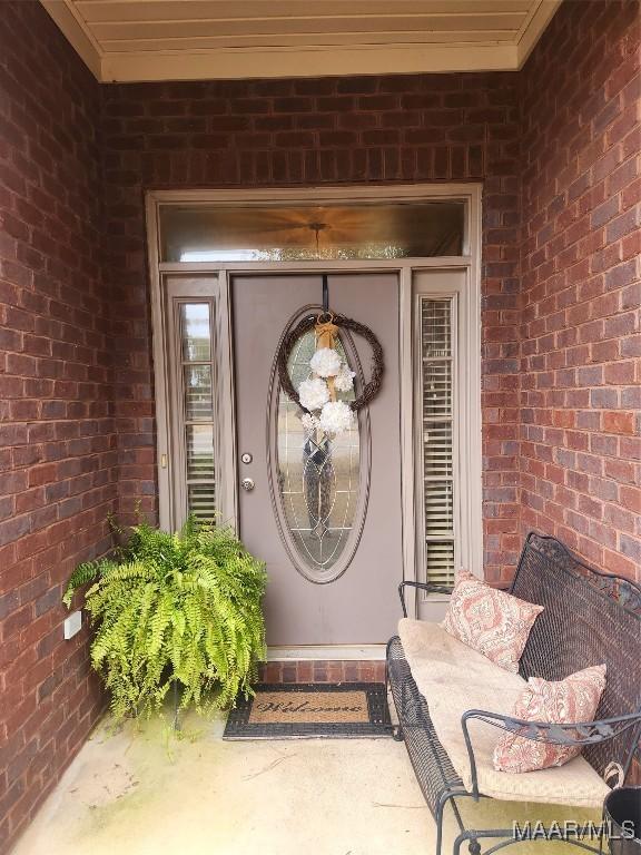 103 Rushmore Ct, Deatsville, AL 36022 - entrance to property with brick siding