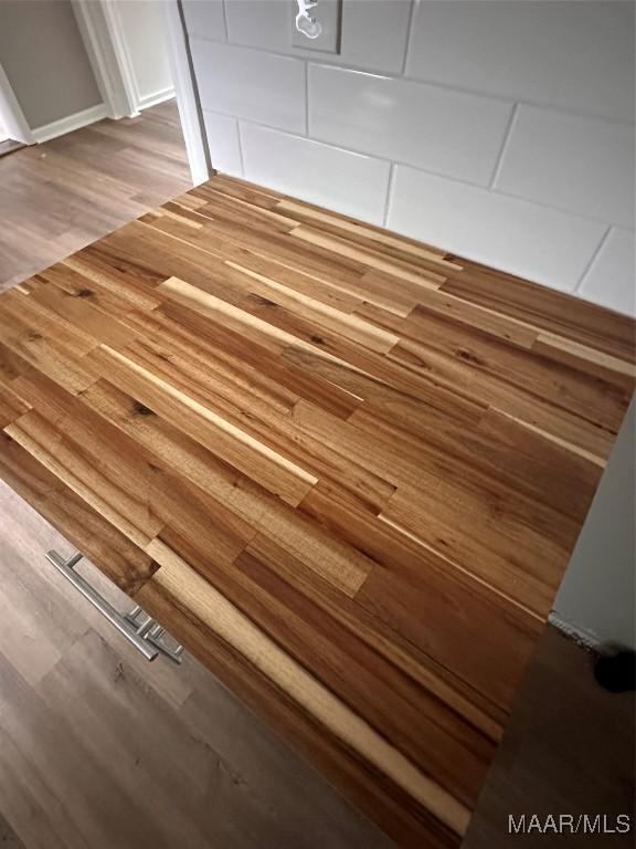 details with wood finished floors