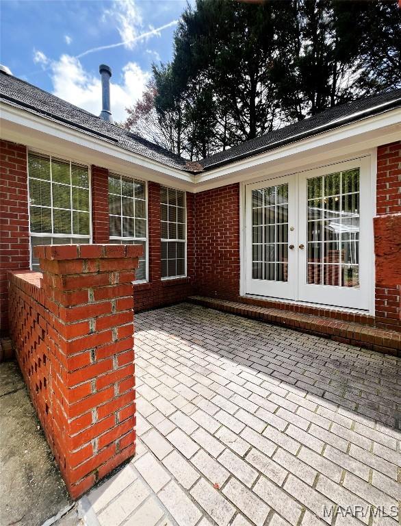 view of patio / terrace with french doors