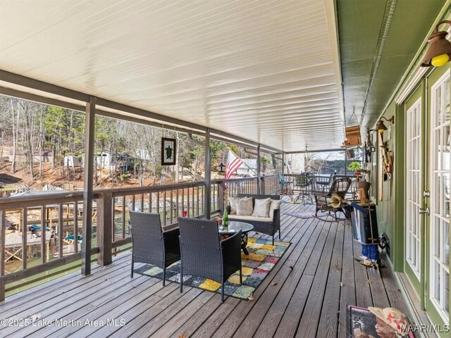 197 Maple Ridge Rd, Alexander City, AL 35010 - view of wooden deck