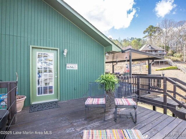 197 Maple Ridge Rd, Alexander City, AL 35010 - view of wooden terrace