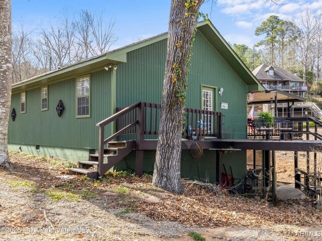 197 Maple Ridge Rd, Alexander City, AL 35010 - back of property featuring crawl space