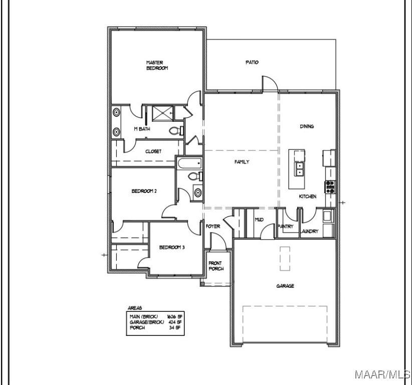 134 Madix Dr, Eclectic, AL 36024 - view of property floor plan