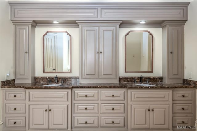 8573 W Hampton Ct, Montgomery, AL 36117 - bathroom with a sink and double vanity