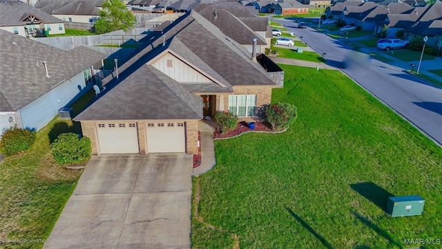 birds eye view of property featuring a residential view