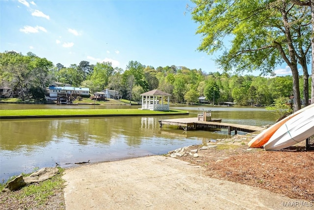 315 Lake Point Dr, Jacksons Gap, AL 36861 - view of dock with a water view
