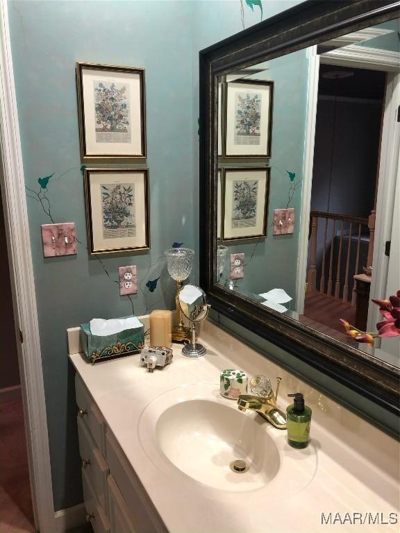bathroom featuring vanity