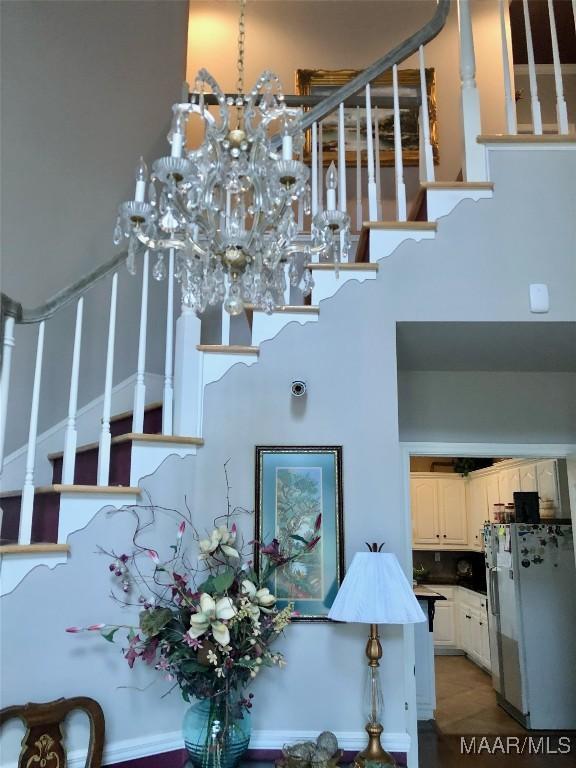 view of stairs