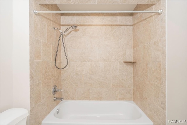 bathroom with  shower combination and toilet