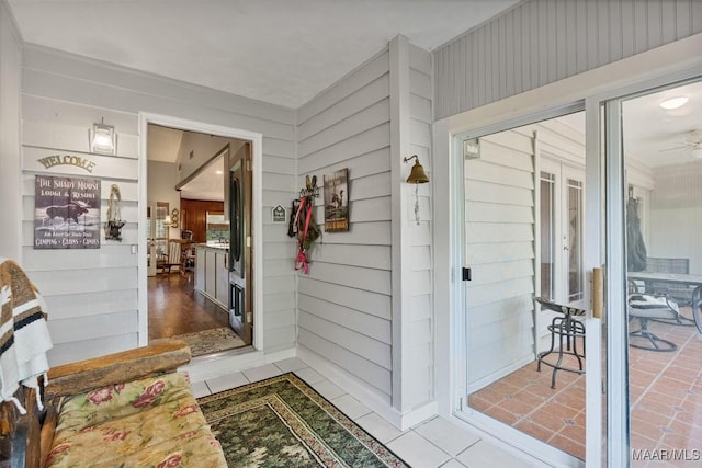 property entrance with french doors