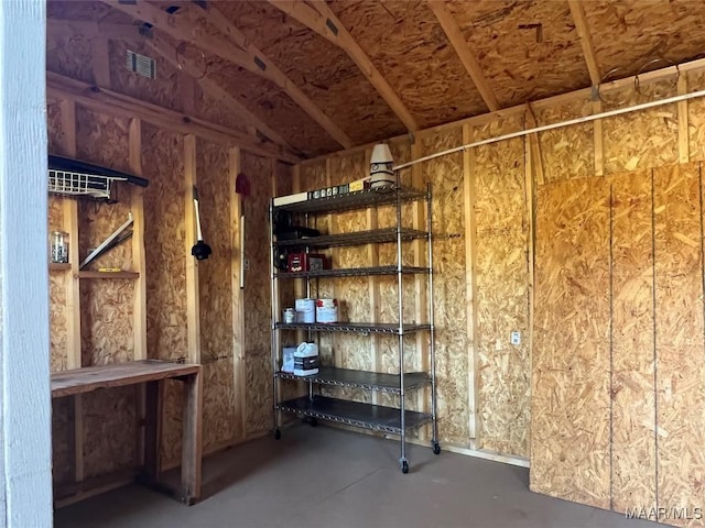 storage room with visible vents