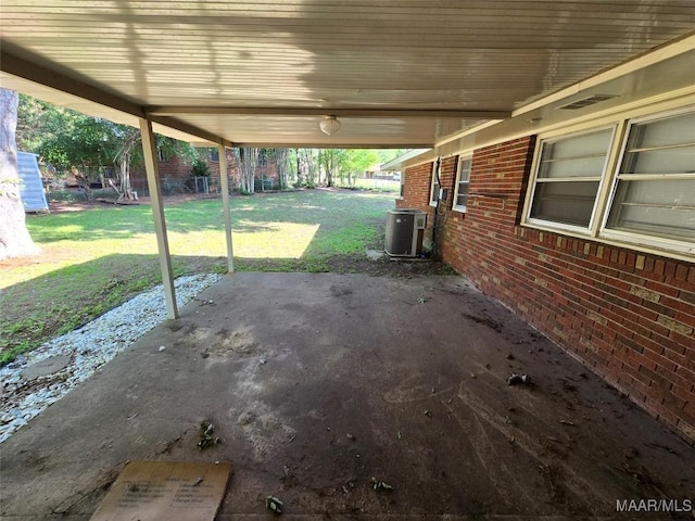 view of patio with cooling unit