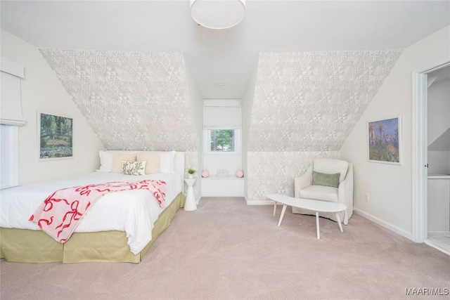 6432 Wynwood Pl, Montgomery, AL 36117 - carpeted bedroom with vaulted ceiling and baseboards