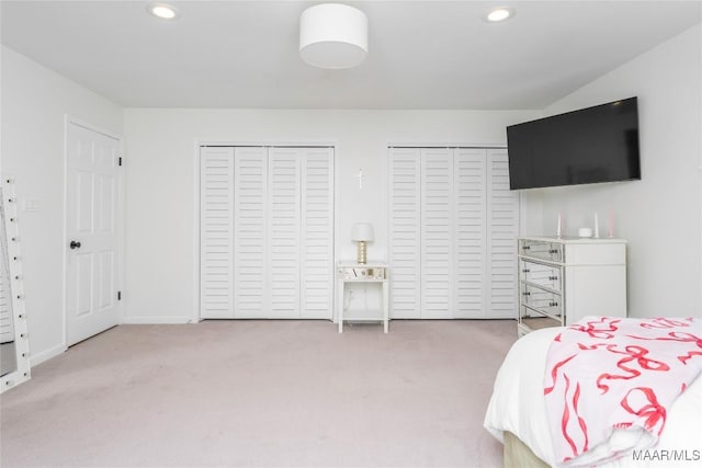 6432 Wynwood Pl, Montgomery, AL 36117 - carpeted bedroom with two closets and recessed lighting