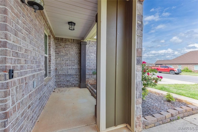 view of patio with covered porch