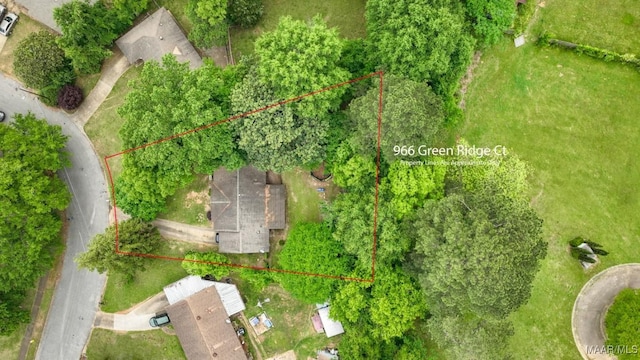 birds eye view of property