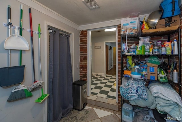 storage area featuring visible vents