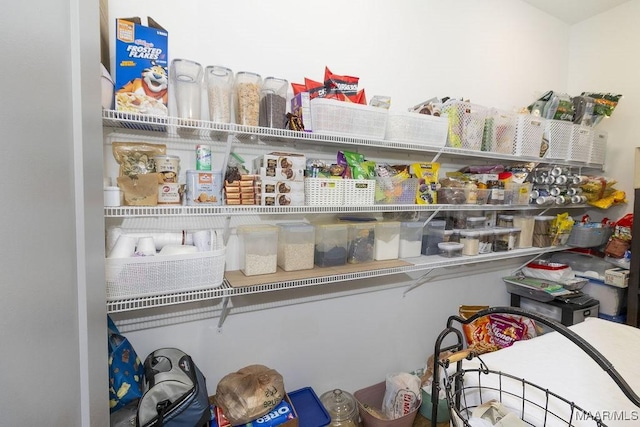 view of pantry