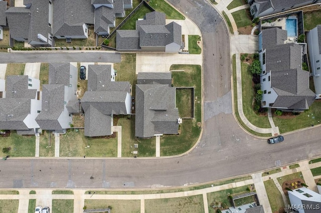 drone / aerial view featuring a residential view