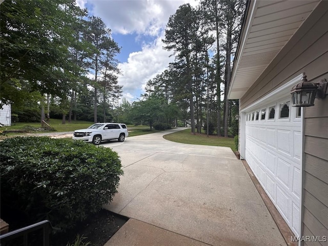 view of road featuring driveway