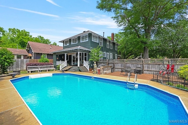 48 S Capitol Pkwy, Montgomery, AL 36107 - view of pool with a deck, fence, a patio, and a fenced in pool
