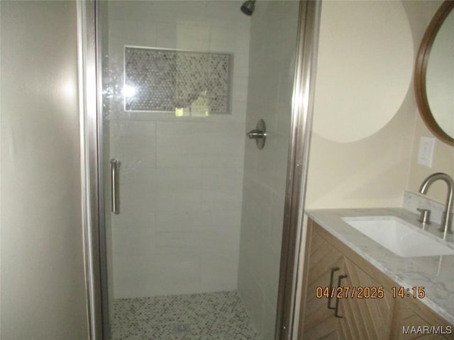 3244 Cheltenham Dr, Montgomery, AL 36116 - bathroom with a shower stall and vanity