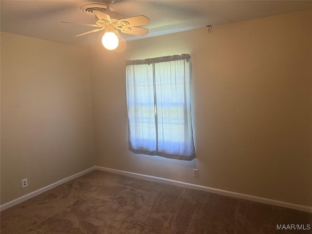 3244 Cheltenham Dr, Montgomery, AL 36116 - carpeted spare room featuring ceiling fan and baseboards