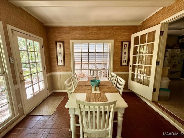 view of sunroom
