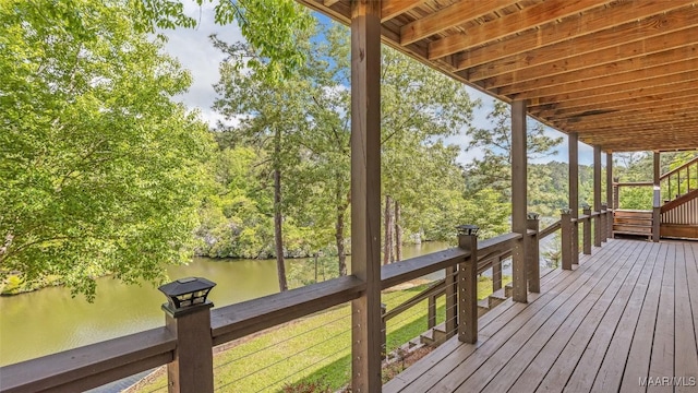 733 Cartwright Rd, Titus, AL 36080 - deck featuring a water view