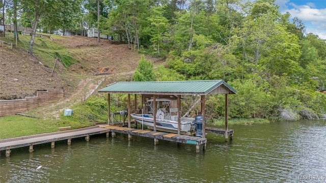 733 Cartwright Rd, Titus, AL 36080 - view of dock featuring a water view and boat lift