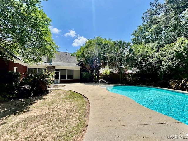 pool featuring a patio