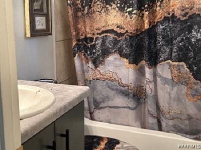 bathroom with vanity