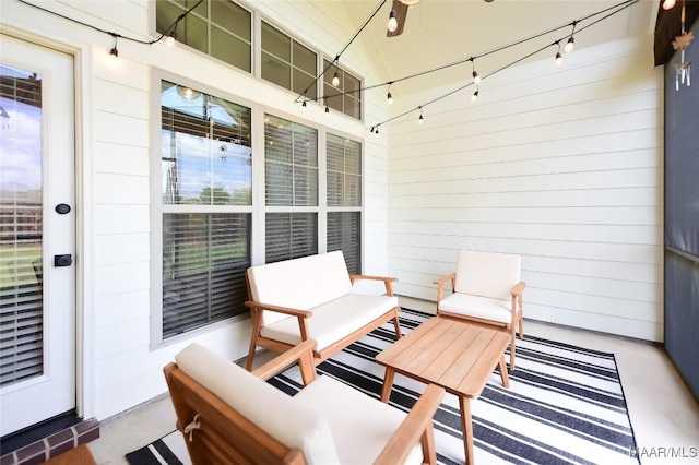 view of patio with covered porch