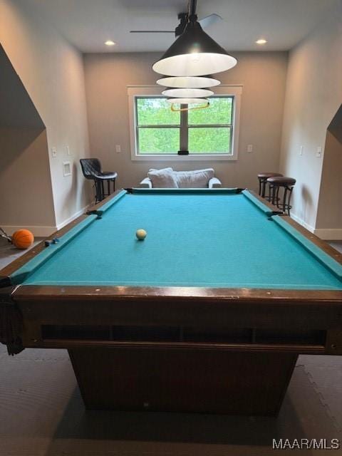 169 Foxfire Ct, Wetumpka, AL 36092 - recreation room with baseboards and billiards