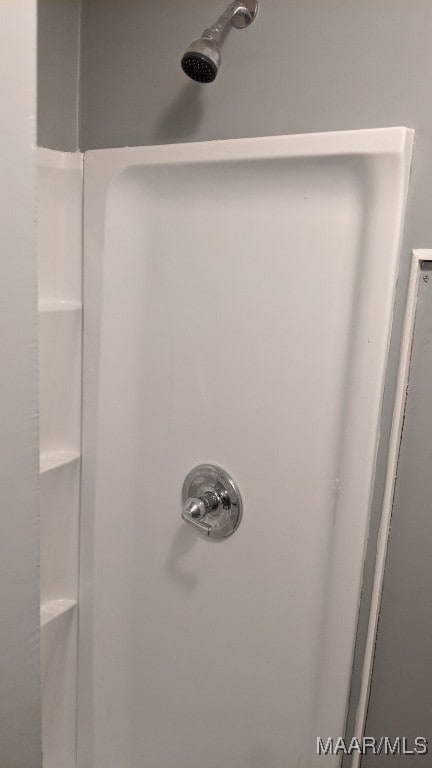details featuring a shower