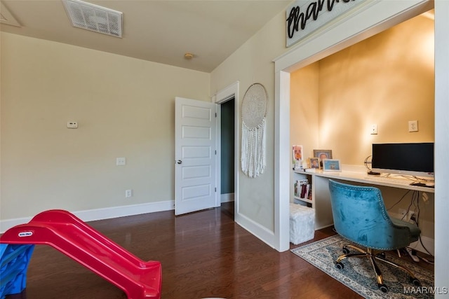 105 Bell Pkwy, Wetumpka, AL 36092 - office with visible vents, baseboards, and wood finished floors