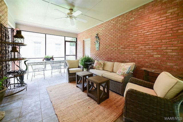 view of sunroom / solarium