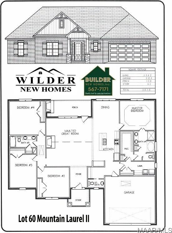 171 Mountain Laurel Rdg, Wetumpka, AL 36093 - floor plan / room layout