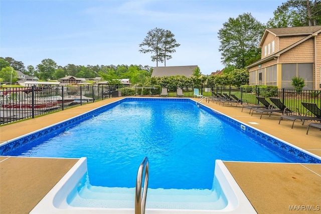 pool with fence