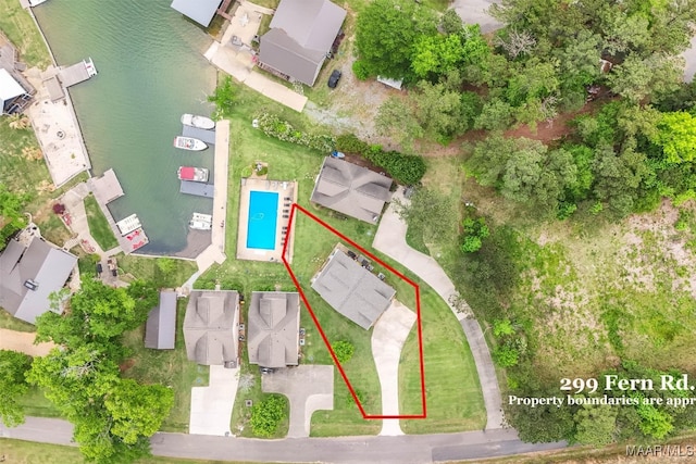 bird's eye view featuring a residential view