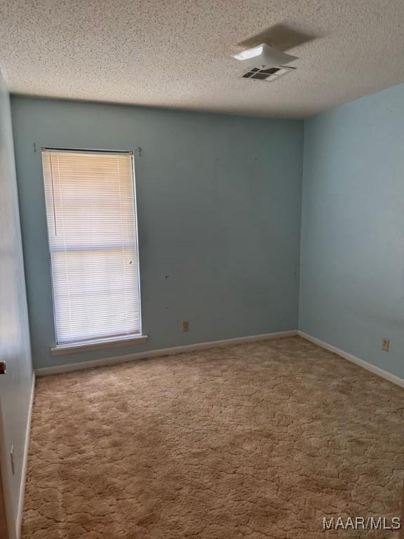3008 Baffin Dr, Montgomery, AL 36110 - carpeted empty room featuring baseboards, a textured ceiling, and visible vents